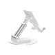 Настільний тримач XO C139 Desktop 360° rotating metal round base stand Білий mag-692068085627529894