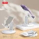 Настільний тримач XO C139 Desktop 360° rotating metal round base stand Білий mag-692068085627529894