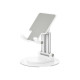 Настільний тримач XO C139 Desktop 360° rotating metal round base stand Білий mag-692068085627529894