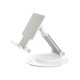 Настільний тримач XO C139 Desktop 360° rotating metal round base stand Білий mag-692068085627529894