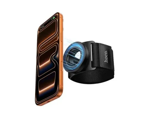 Магнітний тримач на зап'ястя Hoco GT20 black mag-6942007672603153124