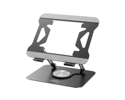 Настільний тримач XO C153 Metal Laptop Swivel Large Stand Чорний mag-6920680860548147312