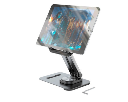 Тримач настільний Hoco PH48 Fun dual axis 360 rotating tablet desktop holder Black mag-693147477075212274