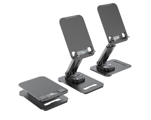 Тримач настільний Hoco PH48 Fun dual axis 360 rotating tablet desktop holder Black mag-693147477075212274