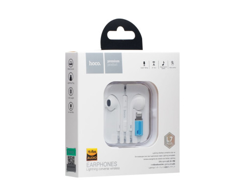 Навушники Hoco L7 Plus Lightning Колір Білий 6931474714725 ma19611_159567