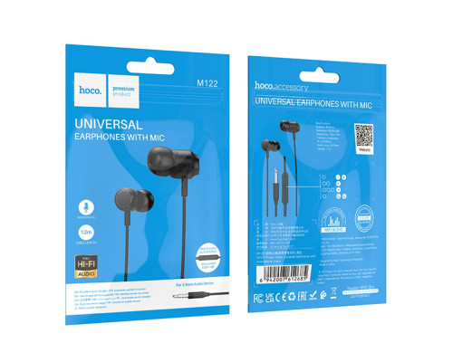 Навушники Hoco M122 Колір Чорний 6942007612685