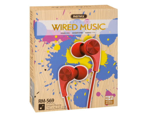 Навушники Remax RM-569 Колір Червоний 6954851273400 ma6680_74801