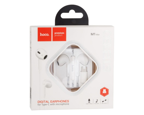 Навушники Hoco M1 Max Type-C Колір Бiлий 6931474754707 ma26182_1820690