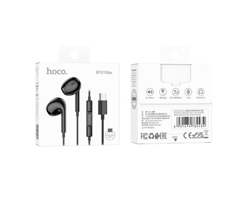 Навушники Hoco M101 Max 3.5 mm Колір Чорний 6931474782410