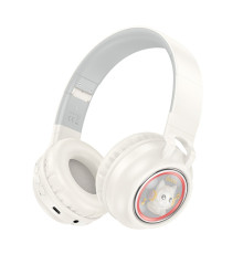 Навушники HOCO W50 Cute fun BT headphones Milky white (6942007619578)