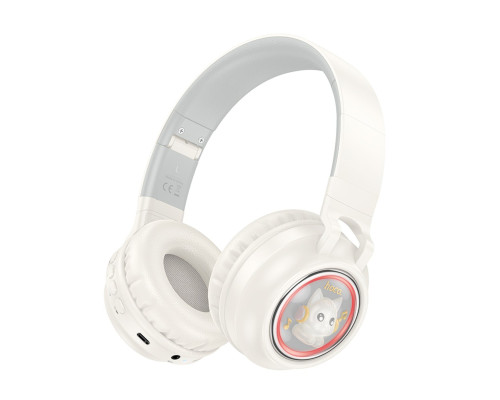 Навушники HOCO W50 Cute fun BT headphones Milky white (6942007619578)