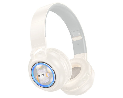 Навушники HOCO W50 Cute fun BT headphones Milky white (6942007619578)
