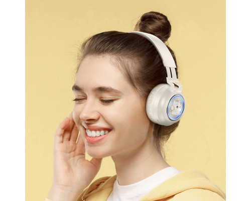 Навушники HOCO W50 Cute fun BT headphones Milky white (6942007619578)