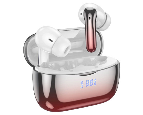 Бездротові навушники HOCO EQ16 Shine true wireless ANC+ENC Noise Reduction BT headset Red glaze (6942007619110)