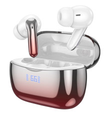 Бездротові навушники HOCO EQ16 Shine true wireless ANC+ENC Noise Reduction BT headset Red glaze (6942007619110)