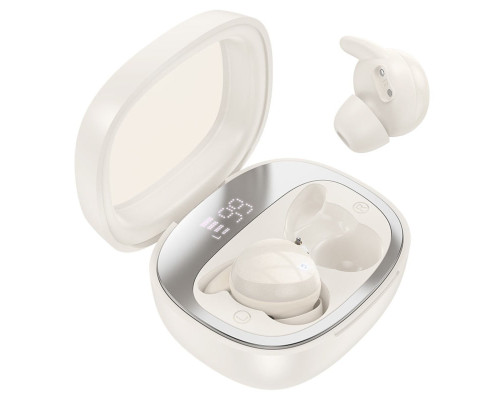 Навушники HOCO EW65 Shadow true wireless sleep BT headset Milky white (6942007623582)
