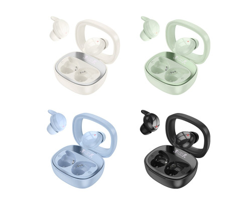 Навушники HOCO EW65 Shadow true wireless sleep BT headset Milky white (6942007623582)