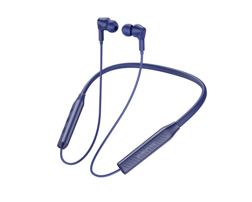 Бездротові навушники BOROFONE BE59 Rhythm neckband BT earphones Blue (6974443388909)