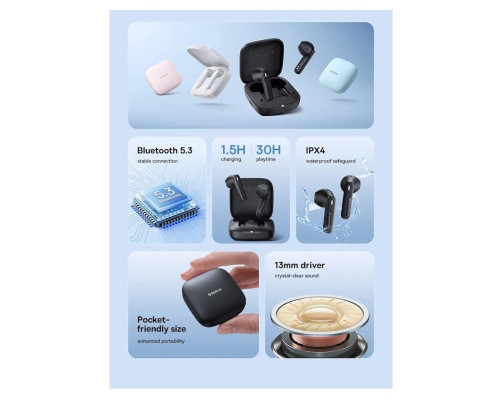 Бездротові навушники Baseus Bowie E16 True Wireless Earphones Stellar White (A00061900223-00)