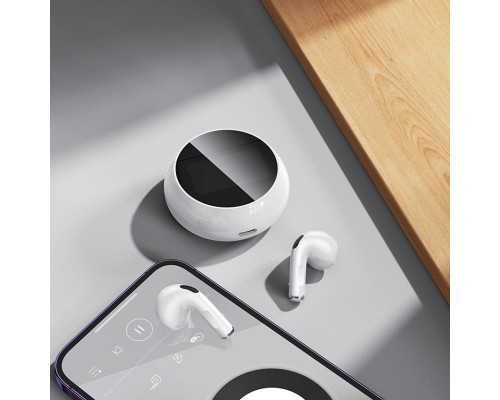 Бездротові навушники BOROFONE BW87 Mist true wireless BT headset with touch screen White (6941991119491)