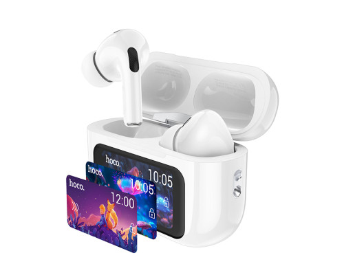 Бездротові навушники HOCO EW72 Lite Soar true wireless touch screen BT headset White (6942007651004)