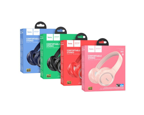 Навушники HOCO W41 Charm BT headphones Pink (6931474789280)