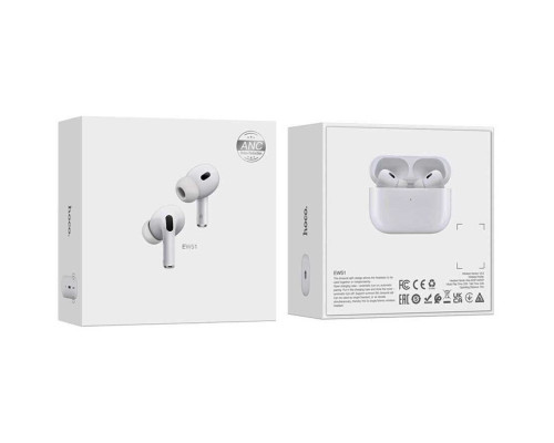 Навушники HOCO EW51 True wireless ANC noise reduction BT headset White (6931474792365 )