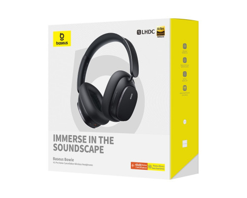 Навушники Baseus Bowie H1 Pro Noise-Cancellation Wireless Headphones Cluster Black (A00050601113-00)