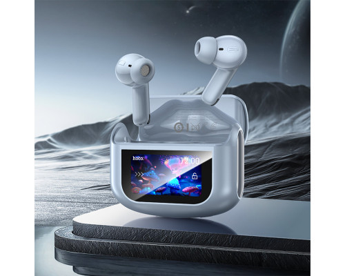 Бездротові навушники HOCO EQ21 Sandy true wireless ANC+ENC noise reduction touch screen BT headset Blue Star (6942007647434)