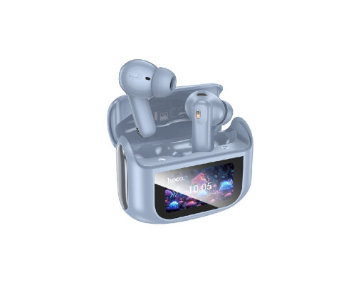 Бездротові навушники HOCO EQ21 Sandy true wireless ANC+ENC noise reduction touch screen BT headset Blue Star (6942007647434)
