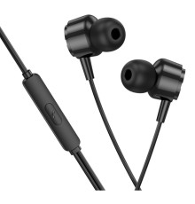 Навушники BOROFONE BM94 Sonar universal earphones with microphone Black (6941991115820)