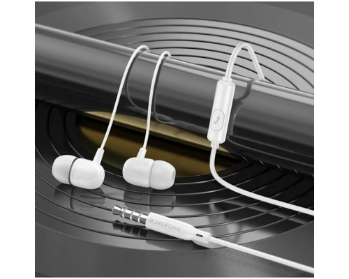 Навушники BOROFONE BM77 Ascending universal headset with microphone White (BM77W)