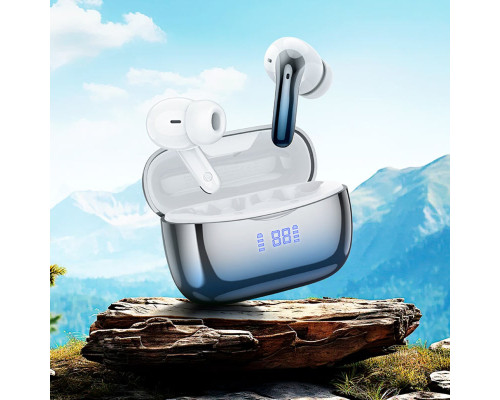 Навушники HOCO EQ16 Shine true wireless ANC+ENC Noise Reduction BT headset Blue glaze (6942007619127)