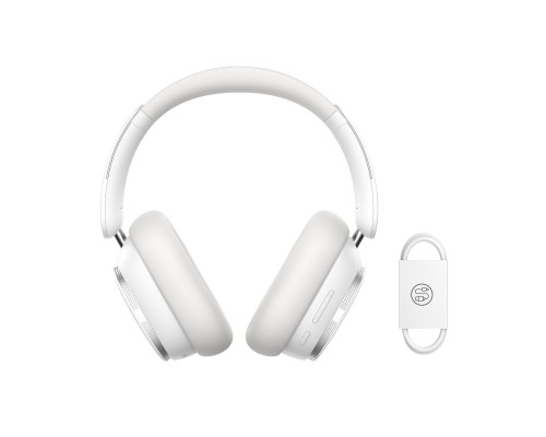 Бездротові навушники Baseus Bowie H1 Pro Noise-Cancellation Wireless Headphones Moon White (A00050601213-00)