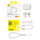 Бездротові навушники Baseus Bowie E17 True Wireless Bluetooth Earphones Stellar White (A00072200223-Z1)