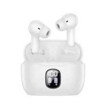 Бездротові навушники BOROFONE FQ7 Treasure wireless ANC+ENC noise reduction BT headset White (6941991120077)