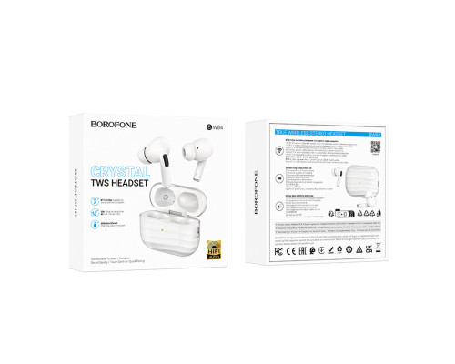 Бездротові навушники BOROFONE BW84 Dream true wireless BT headset White (6941991119163)