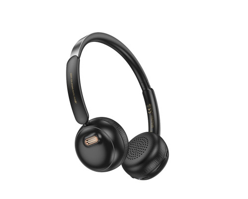 Бездротові навушники HOCO W62 Verso retro BT headphones Black (6942007648127)