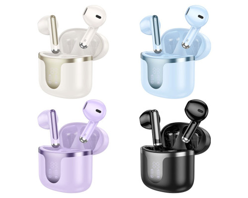 Навушники HOCO EQ7 Snowflake true wireless BT headset Purple (6942007617758)