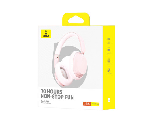 Бездротові навушники Baseus Bowie D05 Wireless Headphones Baby Pink (A00024600413-Z1)