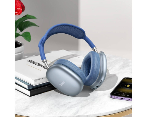 Бездротові навушники HOCO W55 Pleasing BT headphones Sky Blue (6942007632690)