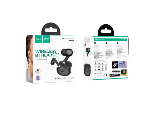 Бездротові навушники HOCO EQ24 Estrella wireless BT headset Midnight Black (6942007647786)