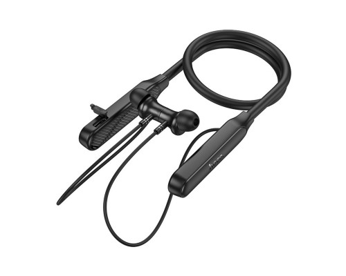 Бездротові навушники HOCO ES74 Refinado neck-mounted BT earphones Black (6942007648103)