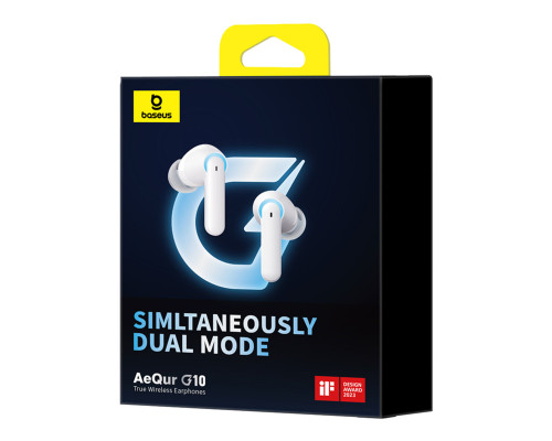Навушники Baseus AeQur G10 True Wireless Earphones Stellar White (A00055400221-00)