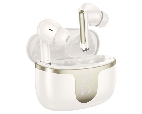 Бездротові навушники HOCO EQ10 Harmony true wireless BT headset Milky White (6942007618687)
