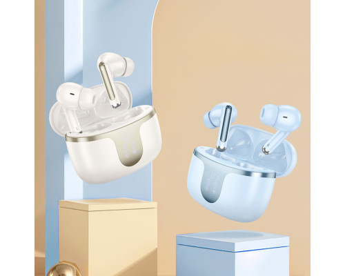 Бездротові навушники HOCO EQ10 Harmony true wireless BT headset Milky White (6942007618687)