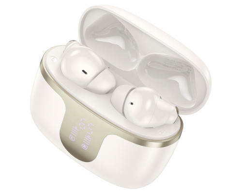 Бездротові навушники HOCO EQ10 Harmony true wireless BT headset Milky White (6942007618687)