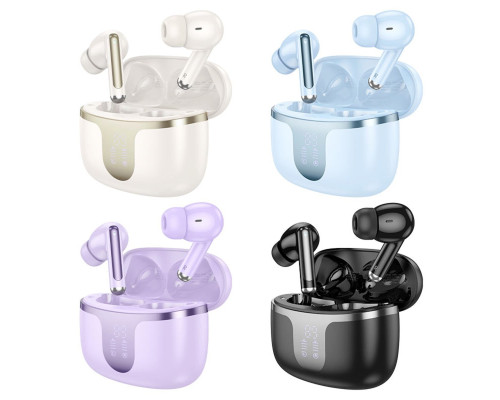 Бездротові навушники HOCO EQ10 Harmony true wireless BT headset Milky White (6942007618687)