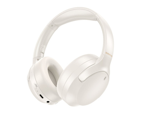 Бездротові навушники BOROFONE BO31 Prestige active noise Reduction BT headphones Milky white (6941991113017)