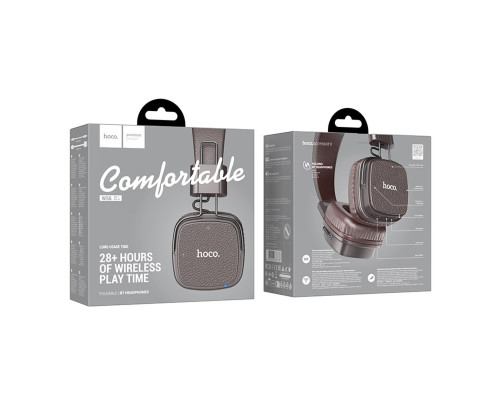 Бездротові навушники HOCO W56 Earl BT headphones Brown (6942007633338)